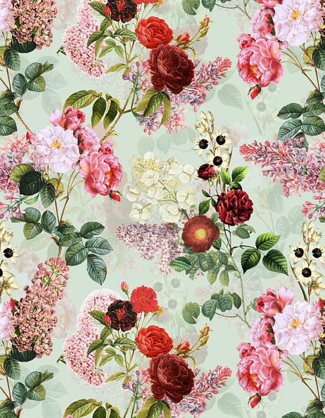 Redouté roses by Floral Abstractions