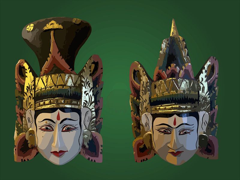 146. Indonesische Maskers van Domstad Rudie