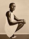 Lupita Nyong'o Schilderij van Paul Meijering thumbnail