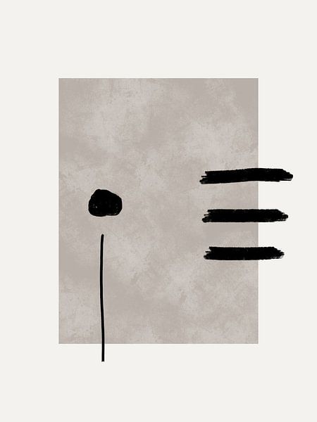 Modern abstract with textures and lines in earthy colour by Imaginative
