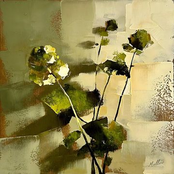 Quiet Strength – Art botanique abstrait sur Mellow Art