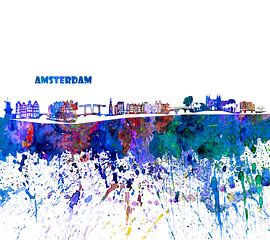 Amsterdamse skyline van Markus Bleichner