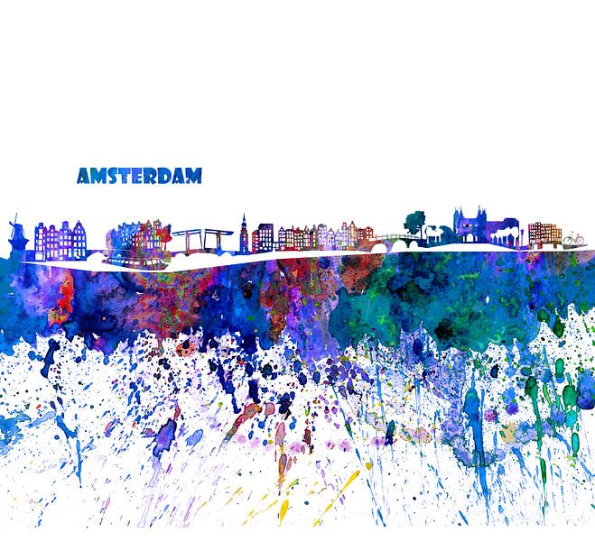 Amsterdam skyline by Markus Bleichner