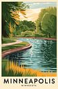Minneapolis, Minnesota Vintage Reisposter van Poster Art Shop thumbnail