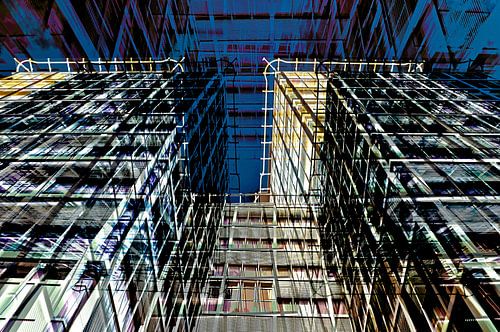 Futuristische Berlijnse huisgevel