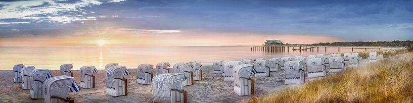 Sonnenaufgang am Timmendorfer Strand an der Ostsee von Voss Fine Art Fotografie