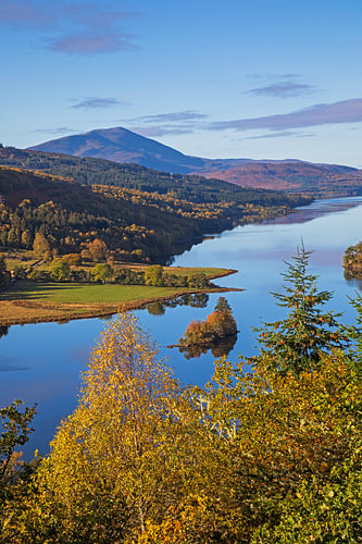 Queen’'s View; Loch Tummel; Schiehallion mountain;, Highland, Perth