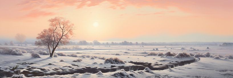 Landscape Winter 6913 by Eye catching paintings