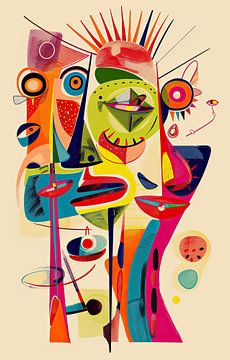 Abstract kunst Picasso van Kunst Kriebels