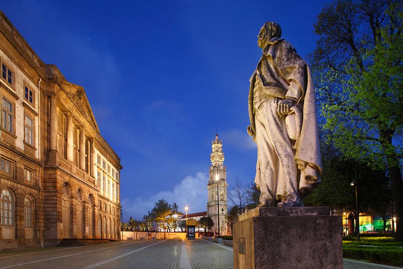 Igreja e Torre dos Clerigos and Museum at dusk, Porto, District of Porto, Portugal, Europe by Torsten Krüger