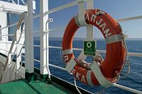 View from a ferry in Croatia