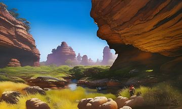 Australisch landschap van Harmanna Digital Art