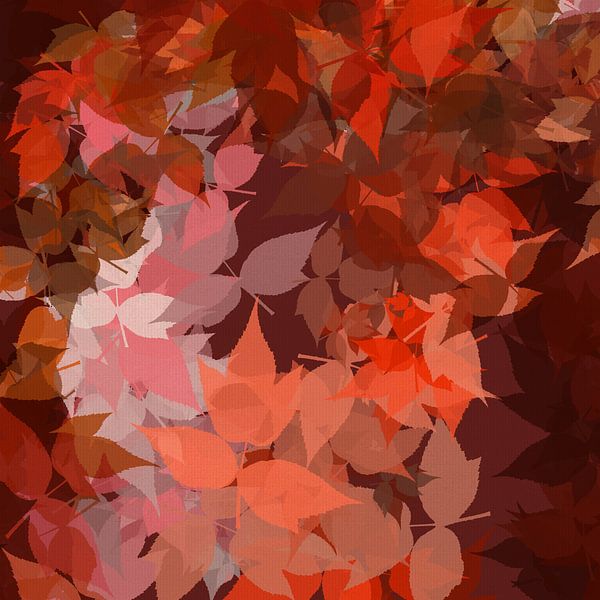 Autumn Breeze Botanical Art in warmen Farben von Dina Dankers