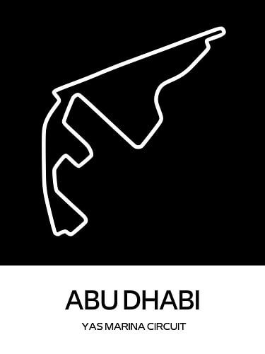 Yas Marina circuit poster