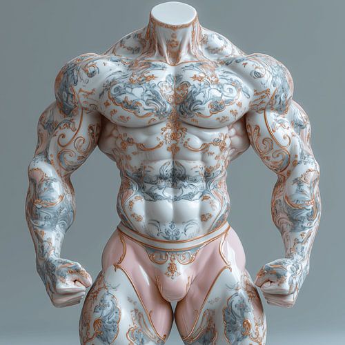 Mannelijke perfectie in steen gegoten