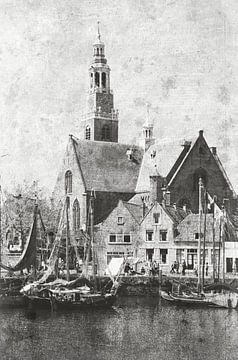 Historical: Groote Kerk of Maassluis by Maurice Verschuur