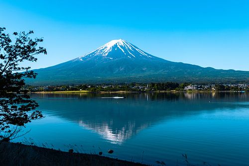 Mount Fuji vanaf lake Kawaguchiko