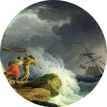Claude Joseph Vernet,Kustscene in een storm