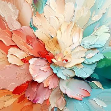 Pastel Bloem II van Jacky