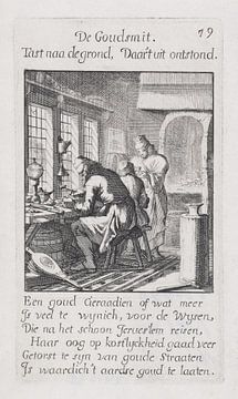 Jan Luyken, Goudsmid, 1694 van Atelier Liesjes