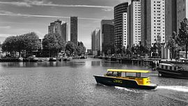 Wassertaxi in Rotterdam Colorkey von Herbert Böck