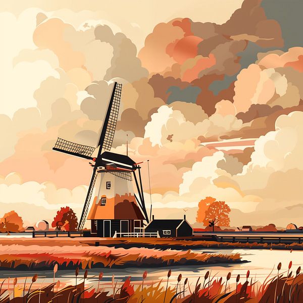 Paysage néerlandais par Cafe Noir