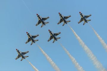 Delta formation of the U.S. Air Force Thunderbirds by Jaap van den Berg