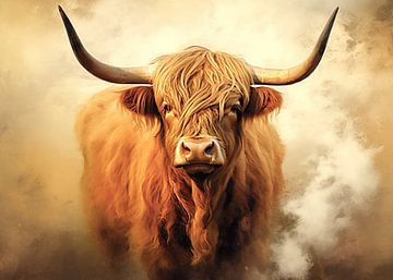 Scottish Highlander, Highland Cow by Color Square