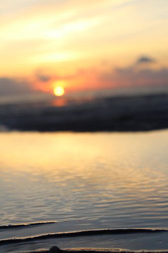 Sunset by the sea