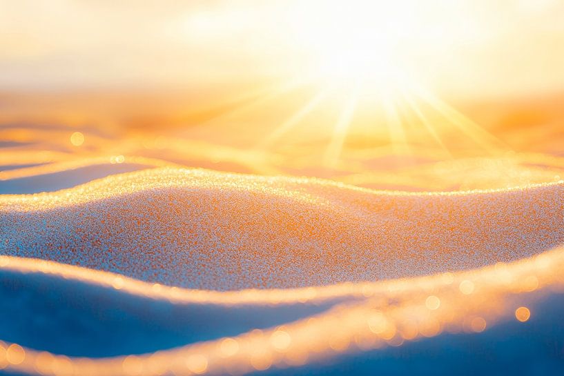 Rayons de soleil sur les dunes de sable par Poster Art Shop