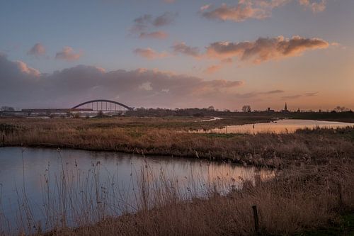 Culemborg skyline en spoorbrug