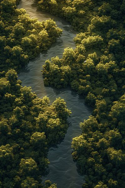 Flusswindungen küssen Talschoß von fernlichtsicht
