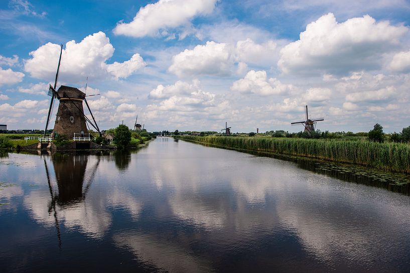 Windmills on the Kinderdijk. by Brian Morgan