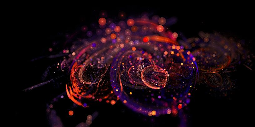 Under the microscope by Mixed media vector arts