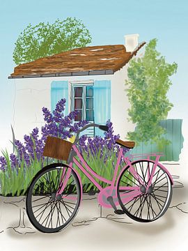 Lavender dreams in Provence - A Pink Bike on a Summer Day