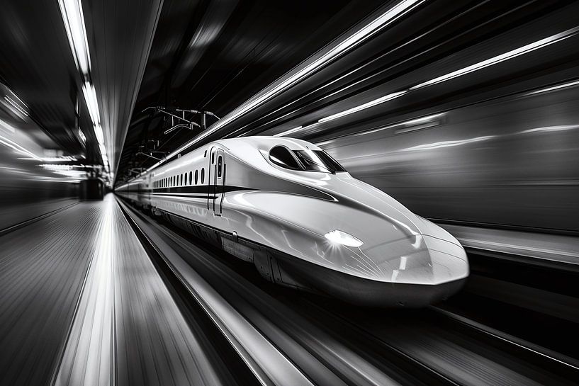 Le Shinkansen à toute vitesse par Skyfall