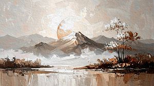 ZEN Japanische Winterlandschaft