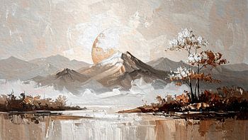 ZEN Paysage hivernal japonais