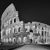 Kolosseum in der Stadt Rom in Italien. Black & White. von Manfred Voss, Schwarz-weiss Fotografie