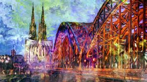 Hohenzollernbrücke in Köln