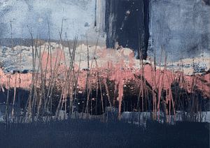 Rose bleu abstrait