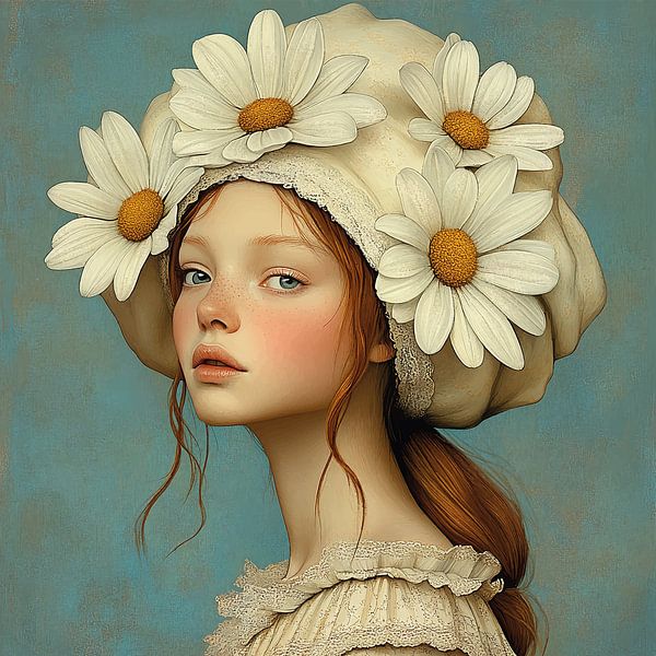 Weiße Blumen II von Mirjam Duizendstra