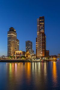 Rotterdam Skyline - Wilhelminapier - 3 van Tux Photography