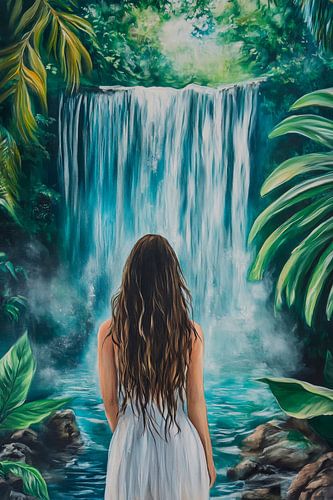 Verborgen schoonheid van de waterval