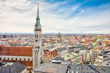 Uitzicht over München van ManfredFotos