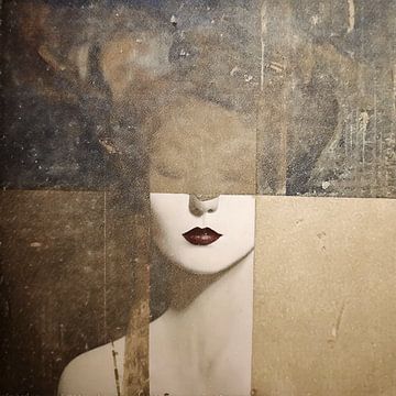 woman in Ton Sur Ton - Abstract portret 05