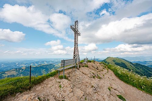Uitzicht op de Hochgrat in de zomer