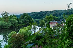 Blick vom Rochlitzer Schloss zur Mulde