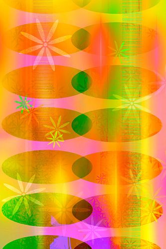 Muster im Retro-Stil. von Alie Ekkelenkamp