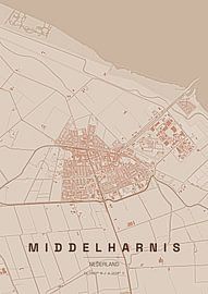 Middelharnis Plattegrond van Stef van Campen